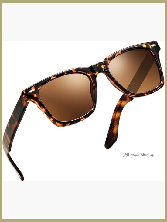 Square Polarized UV Protection Sunglasses Acetate TR90 Frame
